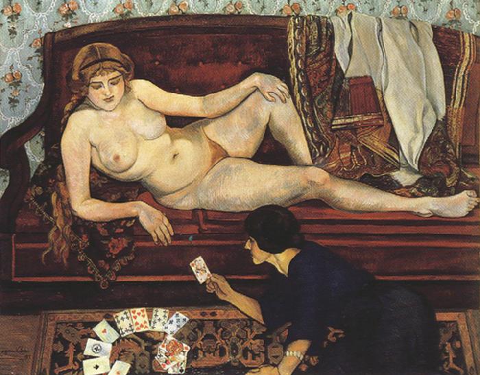 Suzanne Valadon Future Unveiled or The Fortune Teller (mk39) Germany oil painting art
